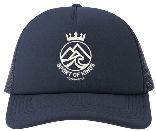 Casquette bleu marine Itsasoa Mendia white | Sport of Kings