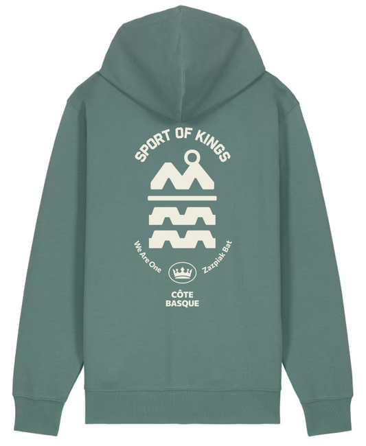 Zip Hoodie Block Earth | 100 % COTON BIO GOTS