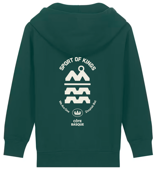 Zip Hoodie Enfant Block Earth | 100 % COTON BIO GOTS