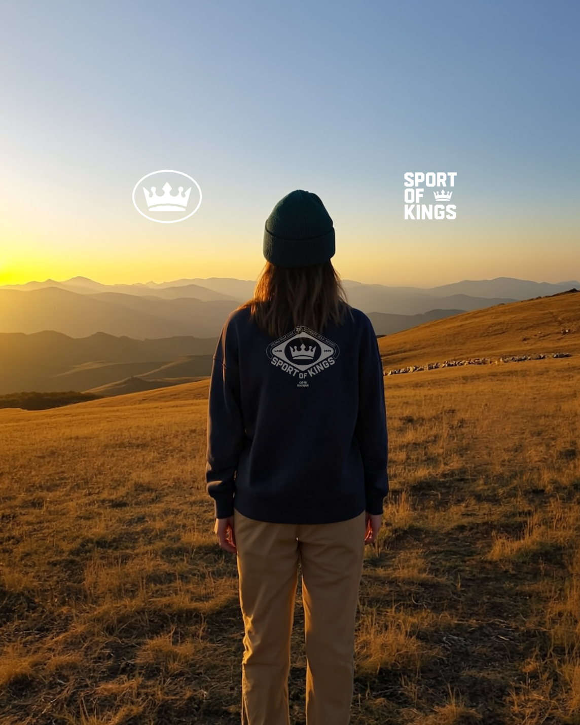 Crew Neck Slick Crown | 100 % COTON BIO GOTS